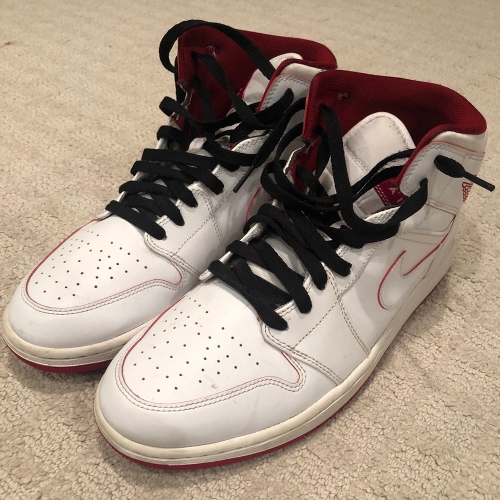 White Air Jordan 1s